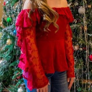 Red Mistletoe Top
